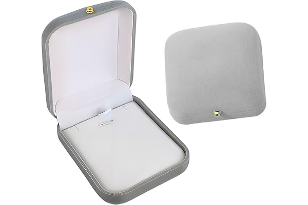 Rmeet smycke presentförpackning sammet, 7,5 x 9 x 4 cm liten smyckeskrin