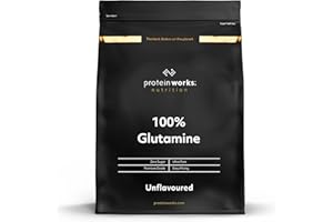 THE PROTEIN WORKS Protein Works - Pure Glutamine Powder | Vegan Amino Acid Powder | Post Workout Shake | Aids Recovery | Unflavoured | 1 Kg