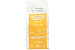 Bicarbonate de Soude Grains Fins - Sachet Kraft 3kg - Qualité Alimentaire 100% Pure - Nettoyage, Cuisine, Soin Corporel - Recharge Écologique Kraft - Multi-usages Maison -La Compagnie du Bicarbonate.