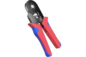 Afeld Elektro Crimpzange für Aderendhülsen 0,25mm² - 10mm² Elektriker Elektroniker Crimp Tool selbsteinstellend Presszange Elektrowerkzeug