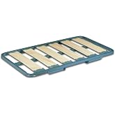 Sue&ntilde;a y Descansa 4 x 3 cm wide slat bed frame with folding legs and front platens of 90/190 cm
