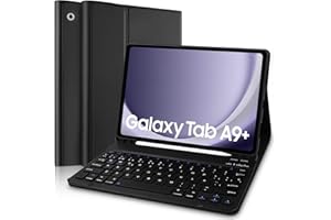 Yeegnar Funda con Teclado para Samsung Galaxy Tab A9+ 2023 11 Pulgadas (Modelo: SM-X210/ X216/ X218), Funda Teclado Español Ñ Galaxy Tab A9+ (Lápices No Incluido)
