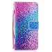 Produktbild Samsung Galaxy S8 Plus Hülle, Edaroo Schön Pink Blau Gradient Muster Ultra Slim PU Leder Brieftasche Flip Case Stand Case mit ID & Kreditkarte Tasche Dauerhaft Folio Magnetisch Schutzhülle Ledertasche Lederhülle Flipcase Cover für Samsung Galaxy S8 Plus