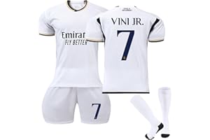 MORCHAN R.Madrid Vinicius jr Größe 7 23/24 neues Kinder-Fußballtrikot, Heim- und Auswärtstrikots, Erwachsenen- und Kindergrößen, Klassische Basics, Neue lässige Passform
