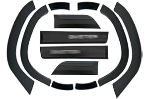 Axenture For Dacia Duster 2018-2023 ABS Fender & Door Moulding Body Kit Off-Road Model 12 Pcs