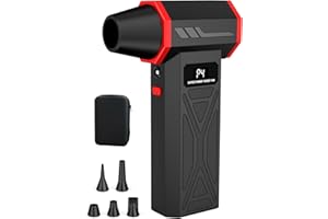 Aicevoos S50 Electric Air Duster-130000RPM Super Power Cordless Air Duster, 4-Gang einstellbare Mini-Gebläse mit Akku, Staubbläser für Computer, Tastatur, Haus, Outdoor und Auto