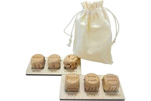 DZPUHUOJZ 6 PCS Date Night Dice for Couples, Valentine's Day Date Night Dice Couples Gift Ideas, Romantic Anniversaries for Date Night Ideas Gift, Action Decision Dice for Food, Movie, Activity, Afterward