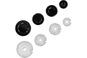 Chovbe Burner Crown Cap Replacement Kit - SABAF Compatible Gas Hob Covers for 4 Burner Gas Cookers, Durable & Easy to Clean, Small/Medium/Large Sizes