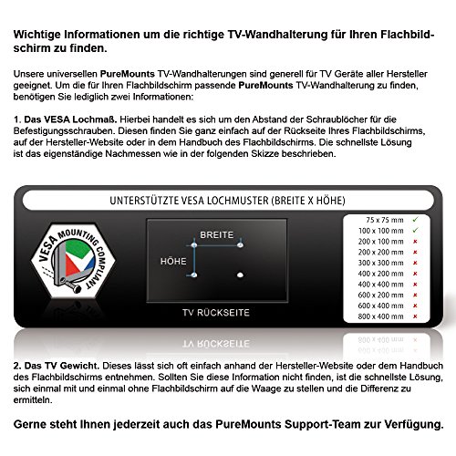 PureMounts PM-STYLE-DM-23A Schreibtisch Halterung für Monitore bis 71cm (28 Zoll), schwenkbar, neigbar, drehbar, VESA 100 - 2
