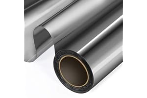 WochiTV One Way Window Film 60x1000cm Mirror Window Film Heat Blocking Window Film Window Reflective Film Heat Privacy Window Tint Uv Window Tint For Home And Office Non-Adhesive