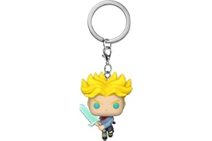 Funko Pop! Keychain: DBS - Super Saiyan Trunks with Sword - Dragon Ball Super - Minifigura de Vinilo Coleccionable Llavero Original - Relleno de Calcetines - Idea de Regalo- Mercancia Oficial