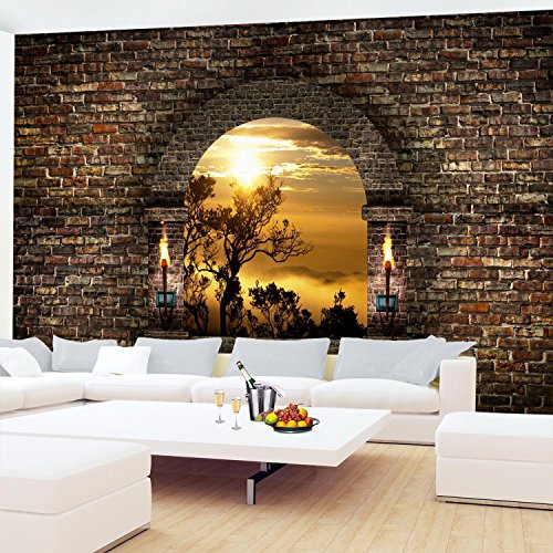 Fototapete Tropical Sunset 308 x 220 cm – Vliestapete – Wandtapete – Vlies Phototapete – Wand – Wandbilder XXL – !!! 100% MADE IN GERMANY !!! Runa Tapete 9025010a - 4