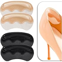 Lot De 4 Paires De Protège-talons Autoadhésifs - Mousse Confort, évite Frottements Et Ampoules, Taille 10x4 Cm