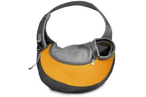 BIGWING Style-Bolso Bandolera para Llevar Perrito Gatito Mascota Portable Todo en Uno, Amarillo Grande