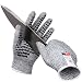 Produktbild HASAGEI Schnittfest Handschuhe Schnittschutzhandschuhe rutschfeste Arbeitshandschuhe High Performance Schutz Sicherheit Handschuh für Küche Garten Heim DIY Leistungsfähiger Level 5 Schutz