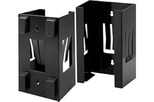 OGMBI 2 Pcs Magnetic Glove Dispenser Holder, Wall Mount Tissue Boxes Holders for Disposal Gloves Wipes,Tool Cart Accessory, 8 LBS Capacity, Black Glove Holder for Hospital Kitchen Workshop Garage Office