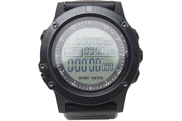 QOTSTEOS Chronomètre de sport numérique professionnel pour arbitre - Portable - Étanche - Avec écran LCD - Veilleuse - Étanche - Pour entraîneurs sportifs - Noir