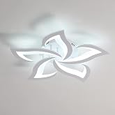 Comely LED Ceiling Light 60 cm 60 W &ndash; Flower Petals &ndash; Cold Light 6500 K, 6750 lm &ndash; Ideal for Living Room, Kitchen, Bathroom