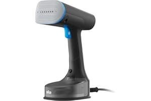 Braun QuickStyle 5 GS5031BL parownica parowa, technologia Dual FreeGlide 3D, technologia FastSteam, para 25 g/min, zbiornik na wodę 150 ml, kabel o długości 2,5 m, gotowy w 45 sekund, 1200 W,