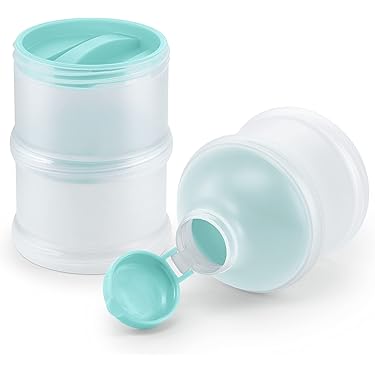 MZSX Milchpulver Dose 2,4 Liter Mit Datumsskala - Luftdichte Aufbewahrung Für Babynahrung, Kaffee, Müsli | Mit Messlöffel