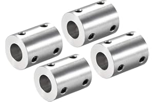 SOURCING MAP Sourcingmap, set di accoppiamenti rigidi con foro da 5 mm a 10 mm, in lega di alluminio, attacco per albero, accessori per motore, 4 pezzi