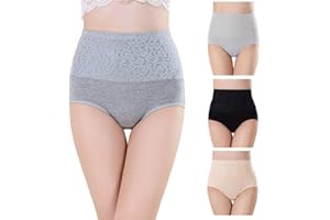 Misolin Vita Alta Slip da Donna Controllo della Pancia Mutande in Cotone Culotte