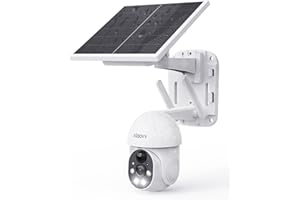 XIAOVV 2.4G WLAN Überwachungskamera außen，Überwachungskamera aussen solar 10000mA Batterie，Intelligente PIR-Erkennung und Alarmton Kameraüberwachung außen