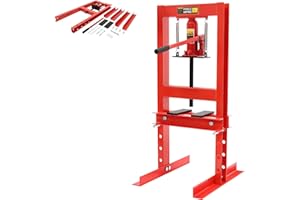 ROGONPDK 6 Tonne Hydraulische Werkstattpresse, Presse, Hydraulische Maschine mit Platten, Hydraulikpresse, Rahmenpresse, für den Einsatz in Autowerkstätten und Mechanischen Werkstätten