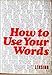 Produktbild How to Use Your Words. Lernwörterbuch in Sachgruppen