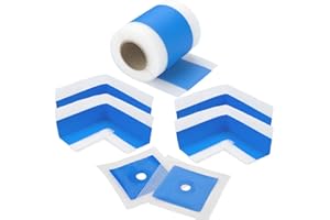 BH Bauhandel24 juego impermeabilización láminas líquidas para pintar previamente 10 m cinta sellado 4 esquinas 2 manguitos lámina impermeable ducha membrana impermeabilizante malla impermeabilizante