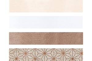 Baier&Schneider Faltstreifen 120g Natur - 96 Streifen (1 x 30 cm, 1,5 x 45 cm) - Rose Gold - Kunstpapier