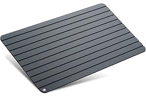 FISHTEC Plateau de Décongélation - Plaque Décongélation Rapide - Planche pour Viande et Dégivrage des Aliments Congelés - sans Electricité - 35,5 x 20 CM