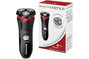 Remington Rasoir Electrique [Antimicrobien Précison Comfort] Style Series R3 (Escamotable, Ergonomique, Têtes de Rasage Multidirectionelles 360°, Guide de Coupe Barbe 3 Jours) Tondeuse R3000