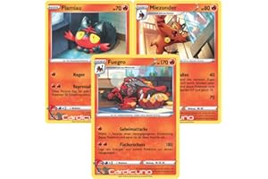 Cardicuno Flamiau Miezunder Fuegro Set 030/031/ 032/195 Silberne Sturmwinde Sammelkarte Deutsch
