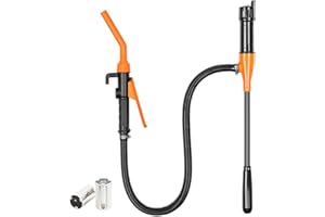 EAFCSZ Powered Battery Fuel Transfer Pump,Battery Operated Transfer Pumps with Quick Stop Nozzle,Water & Fuel Transfer Pump for Gasoline Diesel Oil Gas Water Fish Tank