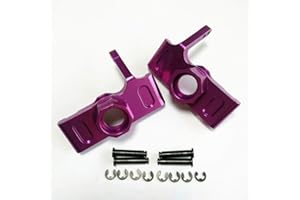 EPTNNASO CrazyRacer 2pcs Aluminium Axle Carriers Knuckle Arm Purple for 1/8 RC HPI Savage X XL 21 25 SS 4.6 5.9 Flux 85048