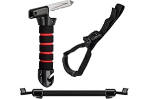 PCVANLEY Kit de poignée de sécurité pour dispositif d'assistance de voiture 3 pièces, poignée de maintien multifonction amovible pour véhicule pour personnes handicapées et âgées