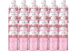 GENERIC Mogu Mogu Varied Flavored Drinks - Nata De Coco Juice - Jelly Texture - Refreshing Taste - Fun Drinking During Hot Summers Or Take Them on Trip & Picnics (Lychee 330ML, Pack of 24)