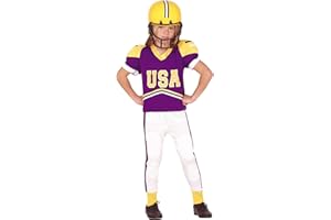 FIESTAS GUIRCA, S.L. Lila Rugby-Spieler-Kostüm für Kinder