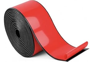 HXXWEUS Bandes de Caoutchouc Adhésives, (50mm x 3mm x 3m) Tapis en Néoprène, Bandes de Caoutchouc Solides, Ruban D'étanchéité en Caoutchouc, Pour l'étanchéité des Joints