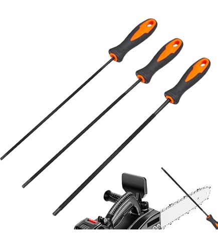 Limes Rondes Pour Chaîne De Tronçonneuse - Lot De 3, Diamètre 4.0 Mm, Pour Chaînes 1/4" Et 3/8" P 1.3 Mm