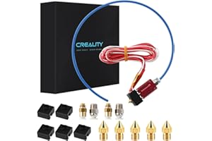 Creality Ufficiale Ender 3 Hotend Estrusore con Capricorn Bowden PTFE Tubi 1,75, stampante 3D Manicotto in Silicone × 5，0,4 mm Ugello × 5 e Accoppiatori Pneumatici × 4 per Ender3 Pro/Ender 3S