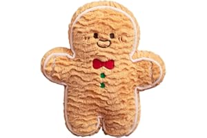 MEZHEN Peluche Bonhomme de Pain Peluche de Noël d'Épices Oreiller Coussin Poupée de Noël en Peluche Bonhomme de Pain d'Épices Cadeau Anniversaire de Noël Coussin B