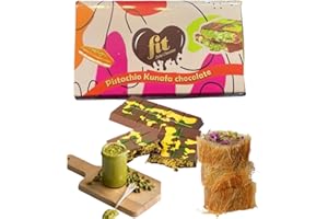 BUSINESS SQUARE BS Chocolat Dubai Pistachio Kunafa – 200 g | Czekolada dubajska z kremem pistacjowym i kadaifem (włosami anielskimi) | Mleczny przysmak z intensywnym kakao – czekolada mleczna premium (zestaw: 1 szt.)