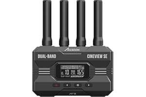 Accsoon CineView SE Receptor de Video inalámbrico HDMI, 1080P 60FPS HD Video Receptor, 50ms Latencia 1200pies/350m Rango, Trabajar con Accsoon CineView HE, SE Transmisor (1*R)