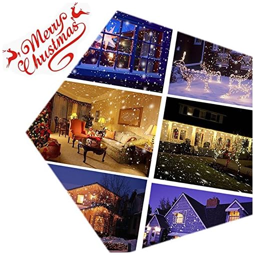 Proiettore Luci Natalizie Led.Proiettore Luci Led Natale Dydylu Luce Di Caduta Della Neve Romantico Fiocco Di Neve Impermeabile Rotante Wireless La Bottega Delle Mille Idee