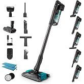 Philips Aqua Plus 8000 Serisi Kablosuz Dikey S&uuml;p&uuml;rge, S&uuml;p&uuml;r&uuml;r Siler Temizlikte S&uuml;per, 360&deg; G&uuml;&ccedil;l&uuml; Emiş, Maksimum 80 dk, Sa&ccedil; Do