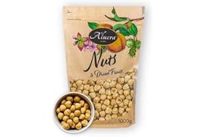 ‎A’LUCRA Alucra Haselnüsse geröstet und ungesalzen 1 kg – Haselnüsse ohne Schale aus Giresun Türkei – Nüsse knackig aromatisch ohne Salz – Haselnuss geröstet als Snack zum Backen Kochen – Haselnusskerne natur