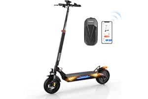 Trottinette Électrique Tout-Terrain avec APP pour Adulte, Moteur 800W, Portée 40km, Circooter M2 Scooter Électrique Vitesse Maximale 25km/h, Pneus 10 Pouces, Charge Maximale 200KG