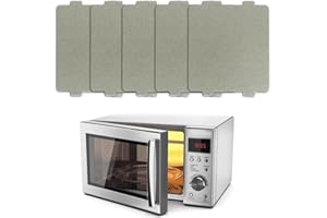 PLABBDPL 5 Pcs Plaque Mica Micro Ondes Universelle Pour Accessoires pour Micro-Ondes, Plaque à Micro-ondes Remplacement de Feuille de Plaque de mica de Four à Micro-Ondes Mica Feuille